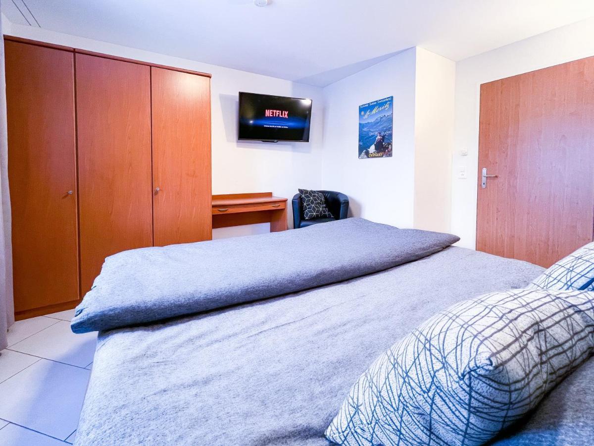 Ferienwohnung swissme - 100qm - Balkon - 2 Bäder - Parkplatz - Fußbodenheizung St. Moritz Exterior foto